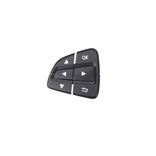 APVMFMKLTG Auto-Lenkradtasten-Steuerschalterabdeckung Passend for Benz AB CLA CLS GLA GLS GLE-Klasse W176 W246 W218 W172 W292 W166 0999050600(Black Left) von APVMFMKLTG
