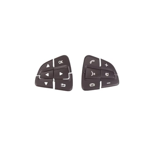 APVMFMKLTG Auto-Lenkradtasten-Steuerschalterabdeckung Passend for Benz AB CLA CLS GLA GLS GLE-Klasse W176 W246 W218 W172 W292 W166 0999050600(Brown 1 Pair) von APVMFMKLTG