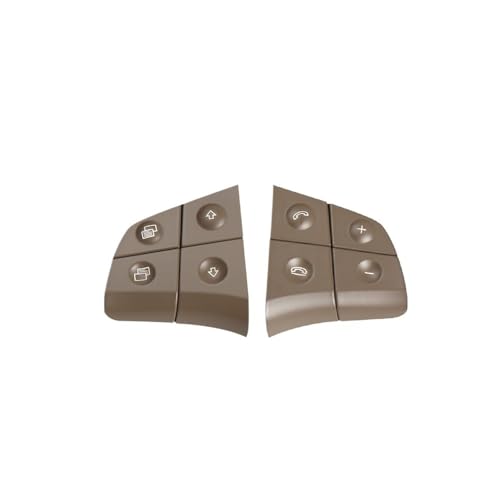 APVMFMKLTG Auto-Multifunktions-Lenkradtasten-Kit Telefonsteuerungstasten Passend for Mercedes W164 W245 W251 Passend for Benz W164 ML GL BR-Klasse(Model A Beige) von APVMFMKLTG