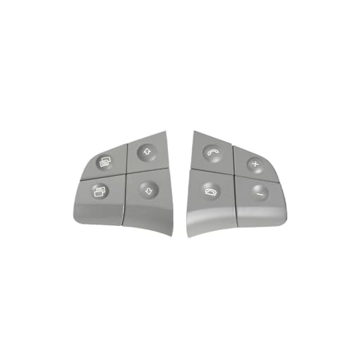 APVMFMKLTG Auto-Multifunktions-Lenkradtasten-Kit Telefonsteuerungstasten Passend for Mercedes W164 W245 W251 Passend for Benz W164 ML GL BR-Klasse(Model A Gray) von APVMFMKLTG