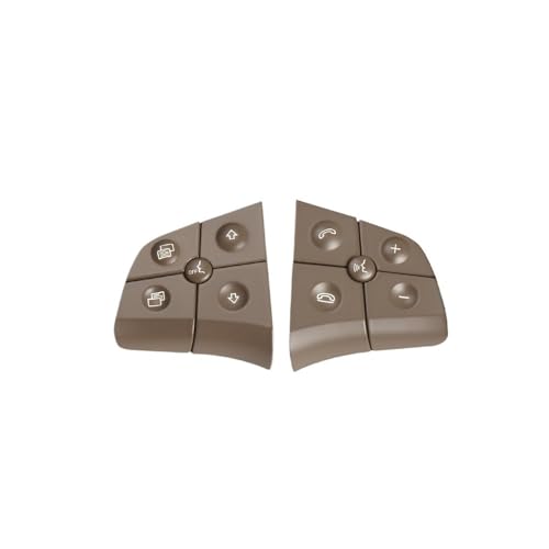 APVMFMKLTG Auto-Multifunktions-Lenkradtasten-Kit Telefonsteuerungstasten Passend for Mercedes W164 W245 W251 Passend for Benz W164 ML GL BR-Klasse(Model B Beige) von APVMFMKLTG