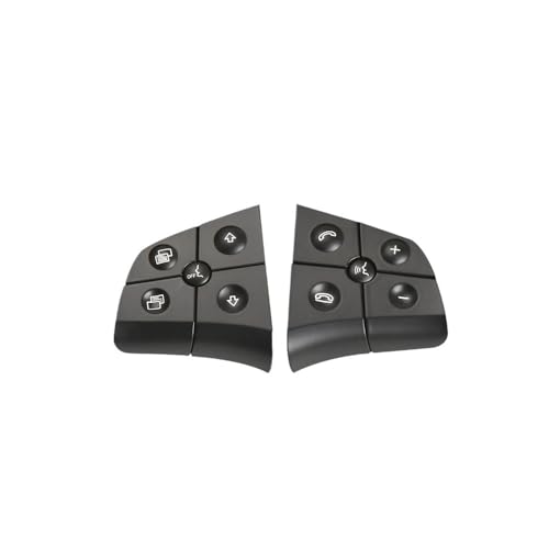 APVMFMKLTG Auto-Multifunktions-Lenkradtasten-Kit Telefonsteuerungstasten Passend for Mercedes W164 W245 W251 Passend for Benz W164 ML GL BR-Klasse(Model B Black) von APVMFMKLTG