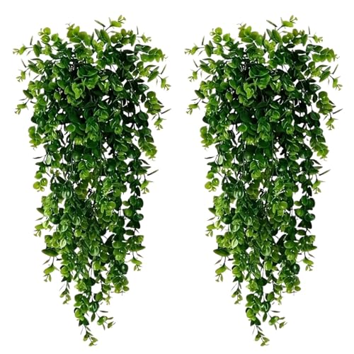 2 stücke 80CM künstliche Blume hängen Hause Garten Wand geeignet for Herbst Halloween Dekoration(Green 2pcs) von APVPOPOKGM