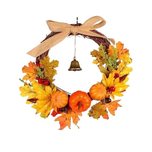 30cm Thanksgiving Halloween Tür Hängen Kürbis Maple Leaf Glocke Girlande Herbst Kranz Wohnkultur 30cm Thanksgiving Halloween Tür Hängen Kürbis Maple Leaf Glocke Girlande Herbst Kranz Wohnkultur von APVPOPOKGM