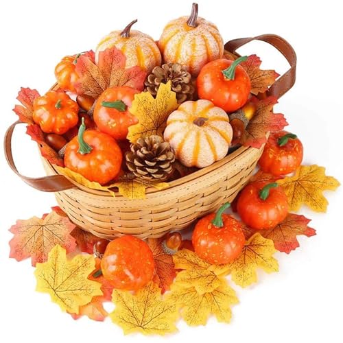 50 stücke Simulation Kürbis Goldene Herbst Cushaw Set Halloween Kürbis Thanksgiving Dekoration Tannenzapfen Eicheln Prop 50 stücke Simulation Kürbis Goldene Herbst Cushaw Set Halloween Kürbis Thanksgiving Dekoration Tannenzapfen Eicheln Prop von APVPOPOKGM