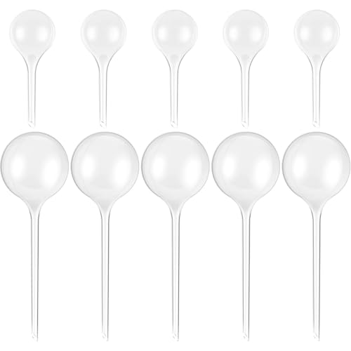 APVPOPOKGM 10Pcs Anlage Automatische Bewässerung System Bälle Gerät Tropf Bewässerung Stakes Pflanzer Einsatz Blume Selbst Feeder(White) von APVPOPOKGM