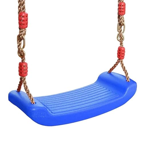 APVPOPOKGM Kinderschaukel, fliegendes Spielzeug, Gartenschaukel, Kinder-Hängesitzspielzeug mit höhenverstellbaren Seilen, Spielzeug for drinnen und draußen Schwingsessel(Blue 1PC) von APVPOPOKGM