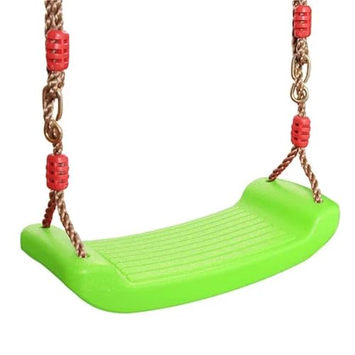 APVPOPOKGM Kinderschaukel, fliegendes Spielzeug, Gartenschaukel, Kinder-Hängesitzspielzeug mit höhenverstellbaren Seilen, Spielzeug for drinnen und draußen Schwingsessel(Green 1PC) von APVPOPOKGM
