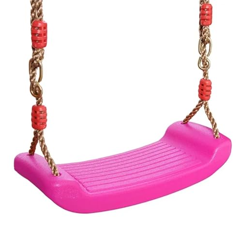 APVPOPOKGM Kinderschaukel, fliegendes Spielzeug, Gartenschaukel, Kinder-Hängesitzspielzeug mit höhenverstellbaren Seilen, Spielzeug for drinnen und draußen Schwingsessel(Pink 1PC) von APVPOPOKGM