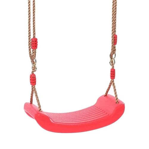 APVPOPOKGM Kinderschaukel, fliegendes Spielzeug, Gartenschaukel, Kinder-Hängesitzspielzeug mit höhenverstellbaren Seilen, Spielzeug for drinnen und draußen Schwingsessel(Red 1PC) von APVPOPOKGM
