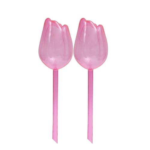 APVPOPOKGM Kunststoff-Tulpenbewässerer Automatisches Tropfbewässerungssystem Selbstbewässerndes Zubehör Pflanzenbewässerungskugeln(2PC-Pink) von APVPOPOKGM