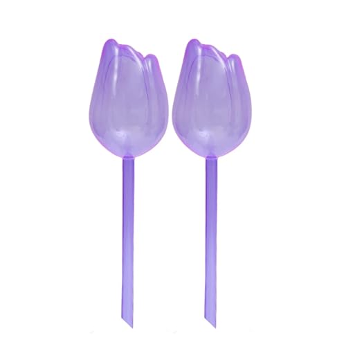 APVPOPOKGM Kunststoff-Tulpenbewässerer Automatisches Tropfbewässerungssystem Selbstbewässerndes Zubehör Pflanzenbewässerungskugeln(2PC-Purple) von APVPOPOKGM