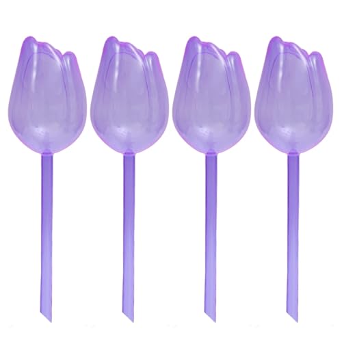 APVPOPOKGM Kunststoff-Tulpenbewässerer Automatisches Tropfbewässerungssystem Selbstbewässerndes Zubehör Pflanzenbewässerungskugeln(4PC-Purple) von APVPOPOKGM