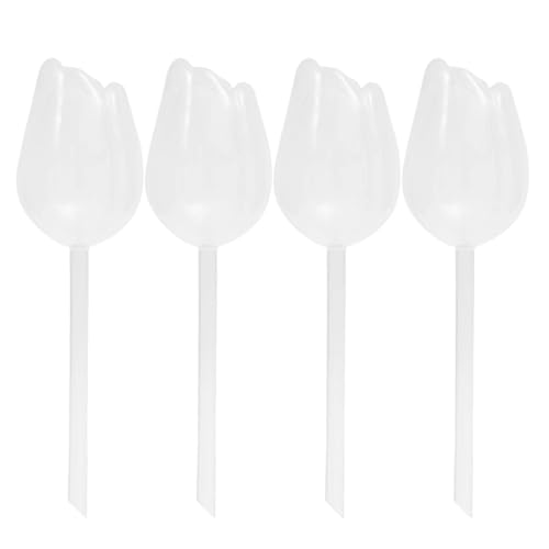 APVPOPOKGM Kunststoff-Tulpenbewässerer Automatisches Tropfbewässerungssystem Selbstbewässerndes Zubehör Pflanzenbewässerungskugeln(4PC-White) von APVPOPOKGM