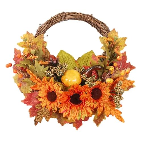 Herbstkränze Herbstgirlande mit Beeren, Kürbis, Ahornblättern, Sonnenblumen, Erntedankfest, Halloween-Dekoration Herbstkränze Herbstgirlande mit Beeren, Kürbis, Ahornblättern, Sonnenblumen, Erntedankfest, Halloween-Dekoration von APVPOPOKGM