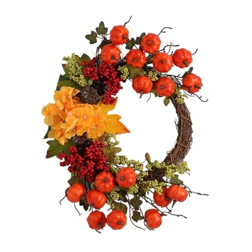Herbstkranz Thanksgiving Berry Kürbis Dekoration Halloween Swag Kranz for Haustür Herbstkranz Thanksgiving Berry Kürbis Dekoration Halloween Swag Kranz for Haustür von APVPOPOKGM
