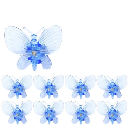 Pflanzenclips 30/50 Stück Schmetterlings-Pflanzenklammern aus Kunststoff mit 4 Krallen, for Orchideenblüten, Stützklammer, gebundener Bündel, Zweig, Kletterrebe, Stängel, Gartengeräte(Blue,30pc) Pflanzenclips 30/50 Stück Schmetterlings-Pflanzenklammern aus Kunststoff mit 4 Krallen, for Orchideenblüten, Stützklammer, gebundener Bündel, Zweig, Kletterrebe, Stängel, Gartengeräte(Blue,30pc) von APVPOPOKGM