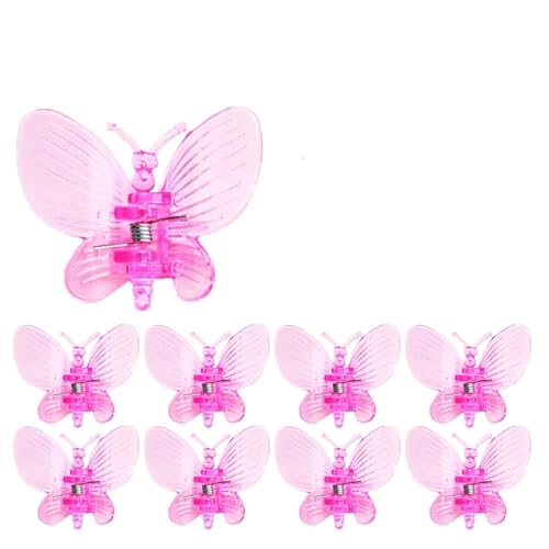 Pflanzenclips 30/50 Stück Schmetterlings-Pflanzenklammern aus Kunststoff mit 4 Krallen, for Orchideenblüten, Stützklammer, gebundener Bündel, Zweig, Kletterrebe, Stängel, Gartengeräte(Pink,50pc) Pflanzenclips 30/50 Stück Schmetterlings-Pflanzenklammern aus Kunststoff mit 4 Krallen, for Orchideenblüten, Stützklammer, gebundener Bündel, Zweig, Kletterrebe, Stängel, Gartengeräte(Pink,50pc) von APVPOPOKGM