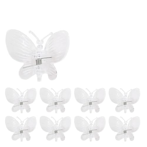 Pflanzenclips 30/50 Stück Schmetterlings-Pflanzenklammern aus Kunststoff mit 4 Krallen, for Orchideenblüten, Stützklammer, gebundener Bündel, Zweig, Kletterrebe, Stängel, Gartengeräte(White,50pc) Pflanzenclips 30/50 Stück Schmetterlings-Pflanzenklammern aus Kunststoff mit 4 Krallen, for Orchideenblüten, Stützklammer, gebundener Bündel, Zweig, Kletterrebe, Stängel, Gartengeräte(White,50pc) von APVPOPOKGM