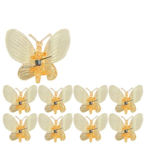 Pflanzenclips 30/50 Stück Schmetterlings-Pflanzenklammern aus Kunststoff mit 4 Krallen, for Orchideenblüten, Stützklammer, gebundener Bündel, Zweig, Kletterrebe, Stängel, Gartengeräte(Yellow,30pc) Pflanzenclips 30/50 Stück Schmetterlings-Pflanzenklammern aus Kunststoff mit 4 Krallen, for Orchideenblüten, Stützklammer, gebundener Bündel, Zweig, Kletterrebe, Stängel, Gartengeräte(Yellow,30pc) von APVPOPOKGM