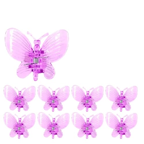 Pflanzenclips 30/50 Stück Schmetterlings-Pflanzenklammern aus Kunststoff mit 4 Krallen, for Orchideenblüten, Stützklammer, gebundener Bündel, Zweig, Kletterrebe, Stängel, Gartengeräte(Purple,50pc) Pflanzenclips 30/50 Stück Schmetterlings-Pflanzenklammern aus Kunststoff mit 4 Krallen, for Orchideenblüten, Stützklammer, gebundener Bündel, Zweig, Kletterrebe, Stängel, Gartengeräte(Purple,50pc) von APVPOPOKGM