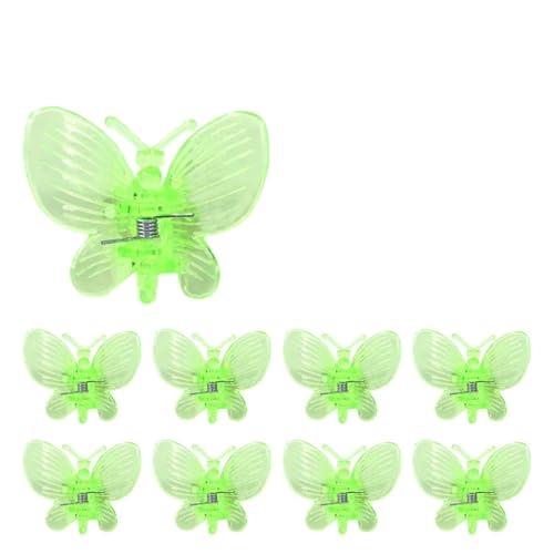 Pflanzenclips 30/50 Stück Schmetterlings-Pflanzenklammern aus Kunststoff mit 4 Krallen, for Orchideenblüten, Stützklammer, gebundener Bündel, Zweig, Kletterrebe, Stängel, Gartengeräte(Green,30pc) Pflanzenclips 30/50 Stück Schmetterlings-Pflanzenklammern aus Kunststoff mit 4 Krallen, for Orchideenblüten, Stützklammer, gebundener Bündel, Zweig, Kletterrebe, Stängel, Gartengeräte(Green,30pc) von APVPOPOKGM