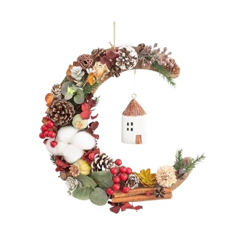Vintage Weihnachtskranz Herbst Künstliche Pflanze Blumengirlande for Haustür Fenster Herbst Dekor Geschenk von APVPOPOKGM