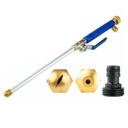 Waschen Hochdruck-Wassersprüher Waschmaschine Wasserstrahl Gartenwaschanlage Schlauch Zauberstab Düse Sprayer Auto Reinigungswerkzeuge(BLUE 1PC) von APVPOPOKGM