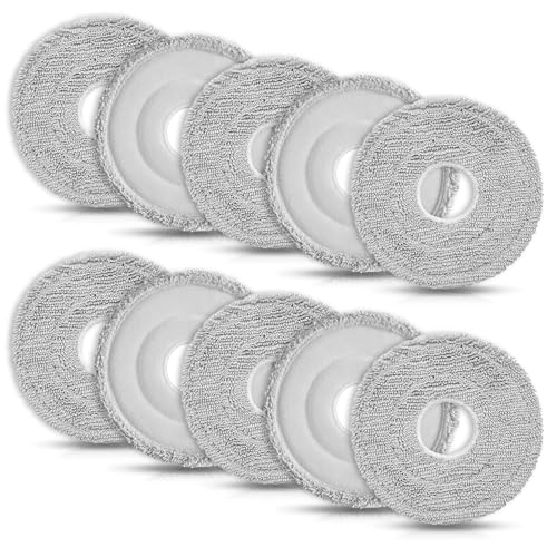 APZOVO 10 Stück Wischtücher für Dream X40 Ultra Complete/X50 Ultra /X40 Master/L10s Ultra/L10s Pro Ultra/L10s Pro Gen 2/L20 Ultra/L40 Ultra/D10 Plus, Mova E30 Ultra/P50 Pro Ultra, für Xiaomi X10+/X20+ von APZOVO
