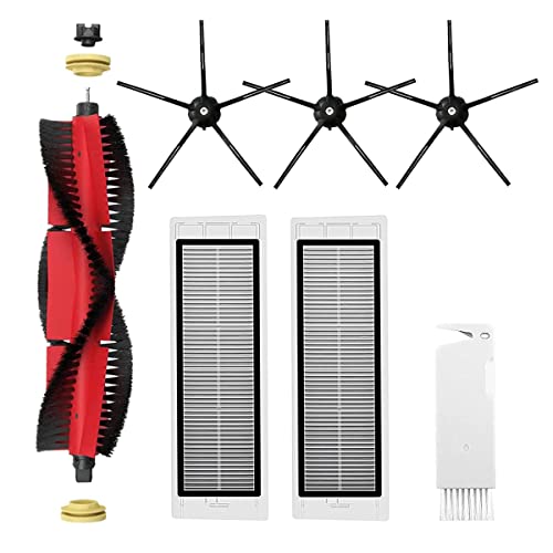 APZOVO Zubehör kit für Xiaomi Roborock S5 Max S6 Max S6 Pure S6 MaxV S50 S51 S55 S60 S65 S5 S6 Staubsauger, Ersatzteile für Roborock Hauptbürste HEPA-Filter Seitenbürsten von APZOVO