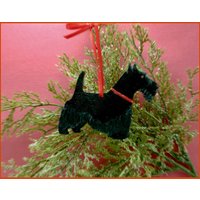 Scottish Terrier Ornament Oder Magnet, Personalisiertes Geschenk, Hund Weihnachtsdekor, Haustier Portrait, Scottie Dekor, Geschenk Des von APaintedDog