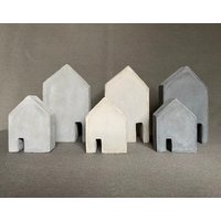 Beton Hauser 2-Er Set, Concrete Houses von APartWerk