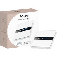 Aqara - Switch with Display V1 eu (4 Elemente 2 Kanäle mit Neutral), Smart Switch mit lcd Display, Compatible with Apple Home, Alexa and Google Home, von AQARA