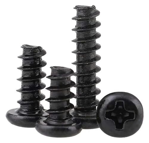 10 Stück M6 Edelstahl Kreuzschlitz Flachrundkopf Selbstschneidende Selbstbohrschrauben 16-80mm(M6*80) von AQCDPJYU