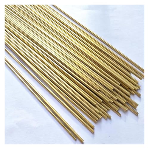 10 Stück Rundstäbe aus massivem Messing, Durchmesser 2,4–4,5 mm, Drehstangen-Material, Messingstäbe for Heimwerker, Bastelarbeiten, Länge 50 cm, 2,8 mm(2.6mm) von AQCDPJYU