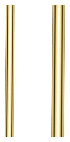 2 Stück Länge 150 mm Rundstäbe aus massivem Messing, Kombinationen aus zwei Durchmessern, Drehstangen-Messingstäbe for Heimwerkerarbeiten, 12 mm und 14 mm(32mm+35mm) von AQCDPJYU