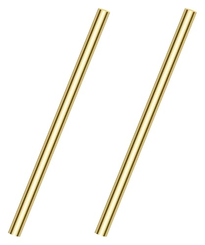2 Stück Länge 500 mm Rundstäbe aus massivem Messing, Durchmesser von 13 mm bis 30 mm, Drehstangen-Messingstäbe for Heimwerkerarbeiten, 16 mm(14mm) von AQCDPJYU