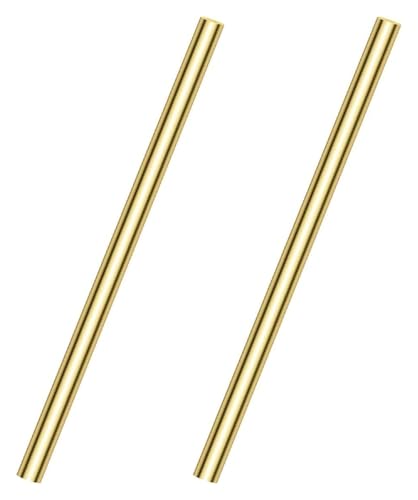 2 Stück Länge 500 mm Rundstäbe aus massivem Messing Durchmesser von 5 mm bis 12 mm Drehstangen-Messingstäbe for die Herstellung von Heimwerkerarbeiten, 12 mm(7mm) von AQCDPJYU