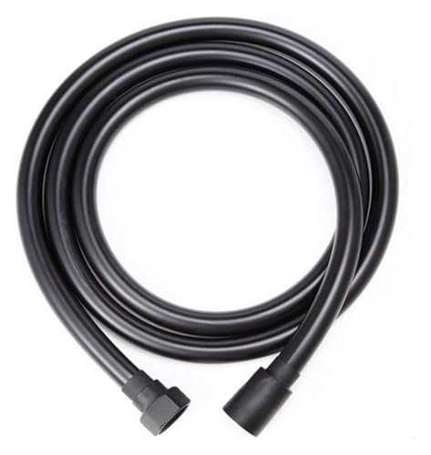 Duschschlauchanschluss, 1,5 m 2 m Sanitärschläuche Bidet Wasserhahn Rohr PVC Ersatz(Black,150cm) von AQCDPJYU