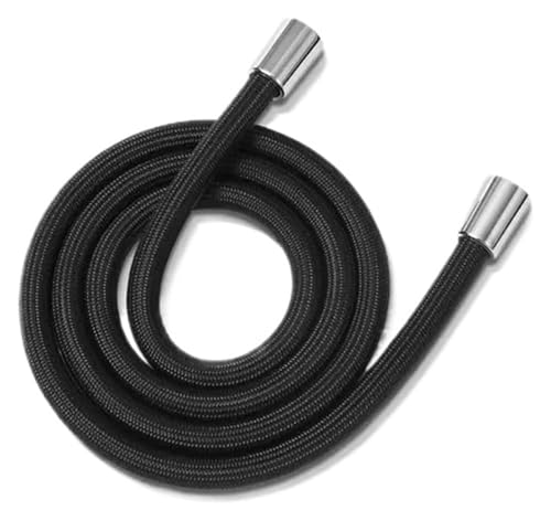 Duschschlauchanschluss, Handbrause GI/2 Duschschlauch Universalschnittstelle Badewanne Dusche(Black 2meter) von AQCDPJYU