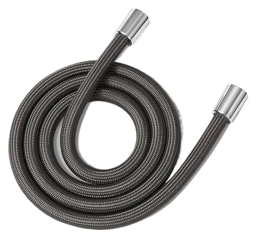 Duschschlauchanschluss, Handbrause GI/2 Duschschlauch Universalschnittstelle Badewanne Dusche(Dark Grey 1.5meter) von AQCDPJYU