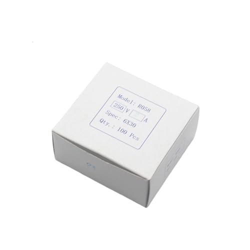 Keramische Haushalts-Netzsicherung, 10 Stück 5 x 20 mm 6 30 Flinke Rohrsicherungen 250 V 0, 1 2 3 4 8 15 25 A AMP-Sicherung(6x30,5A) von AQCDPJYU