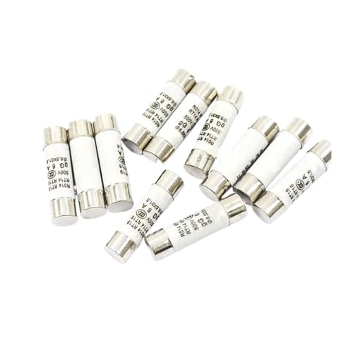 Keramische Haushalts-Netzsicherung, 5 Stück/Los 8,5 * 31,5 mm Flinke Rohrsicherung 500 V 500 mA 1 A 2 A 3 A 4 A 5 A 6 A 8 A 10 A 16 A 20 A 25 A 32 A Keramiksicherung RO14 500 V 1 A(5A) von AQCDPJYU