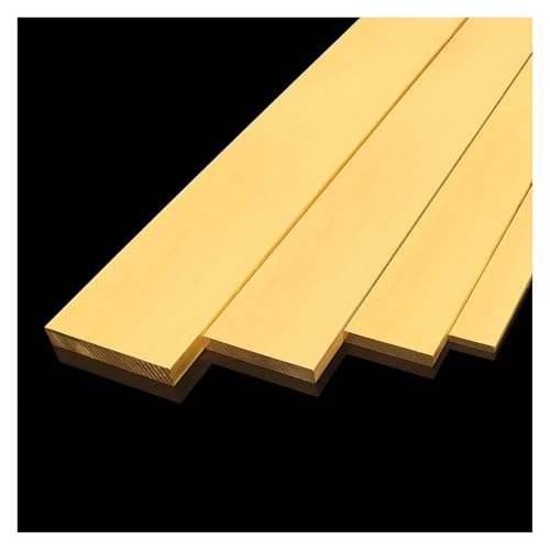 Messing-Flachstange, 6–9 mm dick, 500 mm lang, Messingplatten, Messing-Metallmühlenmaterial for die Messerherstellung, Heimwerkerhandwerk, 8 mm * 90 mm * 500 mm(6mm*45mm*500mm) von AQCDPJYU