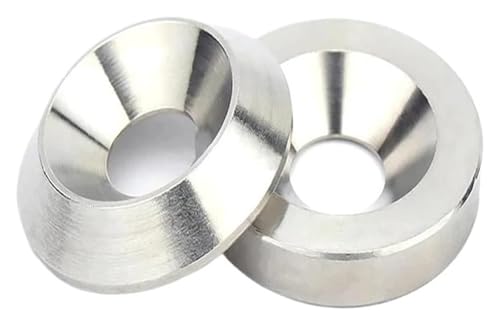 Senkkegel-Unterlegscheibe, M3 M4 M5 M6 M8 M10, konische Voll-Senkkopf-Unterlegscheibe, flache Dichtung, konkave und konvexe konische Unterlegscheiben aus Edelstahl(Cone,5pcs M8x25x5) von AQCDPJYU