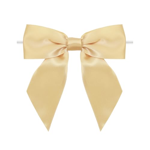 20 Stück Satinband Schleifen Zum Binden Vorgebunden 3.5cm Schleifen, Geschenkeschleifen Selbstklebend zum Basteln, Handgemacht Satinband Bowknot für Handgemachtes DIY, Hochzeits (40 Stück,xiangbin) von AQCQDQ