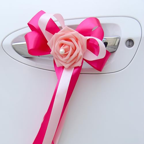 AQCQDQ Autoschleifen Seidenblume Hochzeit Simulation Blume, Autoschmuck künstliche Blume Rückspiegel Türgriffdekorationen Hochzeit Stuhl Zurück für Kirche Hochzeitsauto Brautwagen Deko (2 Stück,3) AQCQDQ Autoschleifen Seidenblume Hochzeit Simulation Blume, Autoschmuck künstliche Blume Rückspiegel Türgriffdekorationen Hochzeit Stuhl Zurück für Kirche Hochzeitsauto Brautwagen Deko (2 Stück,3) von AQCQDQ