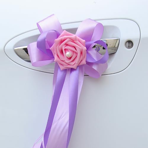 AQCQDQ Autoschleifen Seidenblume Hochzeit Simulation Blume, Autoschmuck künstliche Blume Rückspiegel Türgriffdekorationen Hochzeit Stuhl Zurück für Kirche Hochzeitsauto Brautwagen Deko (6 Stück,5) AQCQDQ Autoschleifen Seidenblume Hochzeit Simulation Blume, Autoschmuck künstliche Blume Rückspiegel Türgriffdekorationen Hochzeit Stuhl Zurück für Kirche Hochzeitsauto Brautwagen Deko (6 Stück,5) von AQCQDQ