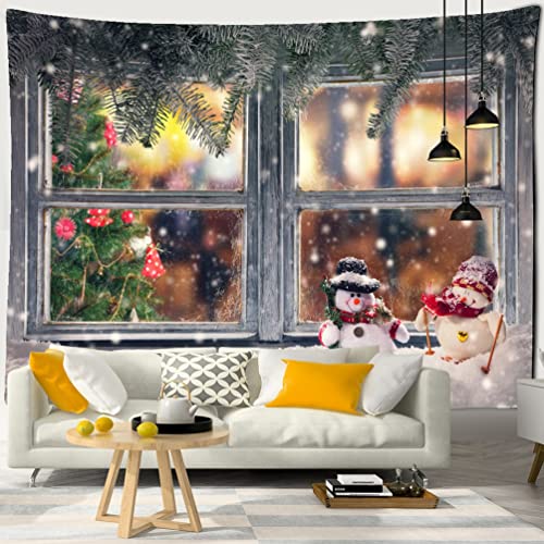 AQHYCJT Weihnachtsdekoration Zimmer Wandteppich Wandbehang Dekor Wandteppiche Wohnkultur Bettlaken Dekor (W) 200×(H) 150CM von AQHYCJT