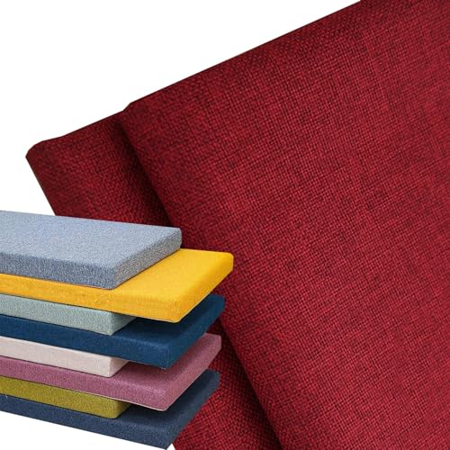 AQIGR Bezug-Bankkissen Sitzkissen mit Reißverschluss Bezug für Sitzbank Waschbar Abnehmbar, Eckbank Auflagen Hussen für Innen Outdoor Fensterbank Couch(Burgundy,120x60x10cm Thick) von AQIGR